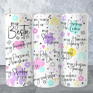 My Besties tumbler wrap 600ml